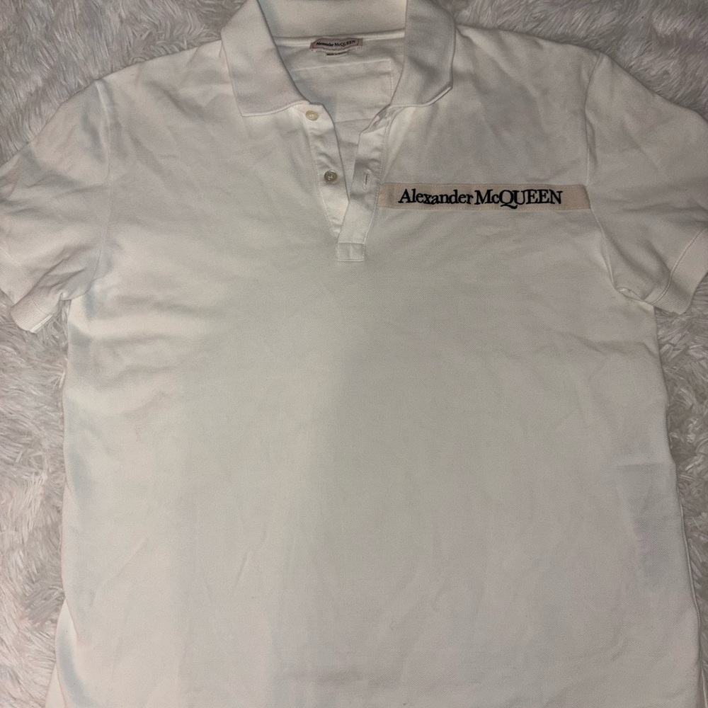 Alexander McQueen Classic White Polo